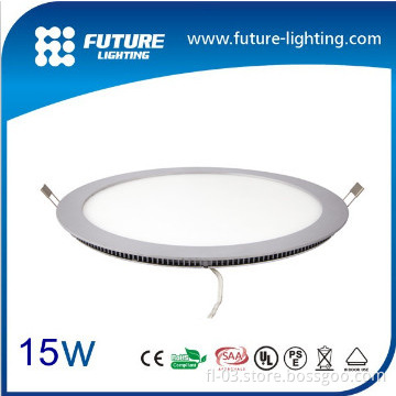 CE, RoHS 3 years warranty indoor ceiling 15W led round panel light